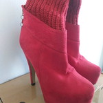 Red boots used, size 38