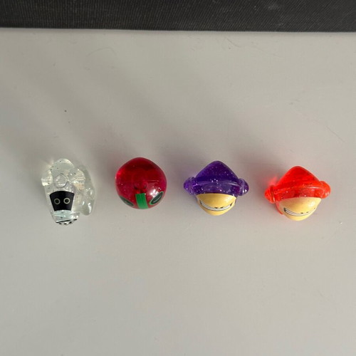 Gogo’s Crazy Bones glitter translucent collectible set like new