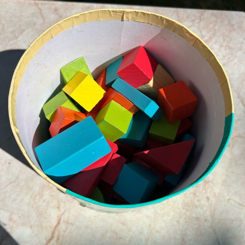 ELC wooden bricks used, 12-36 months