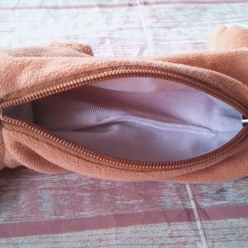 Plush dog pencil case BAMBIA used