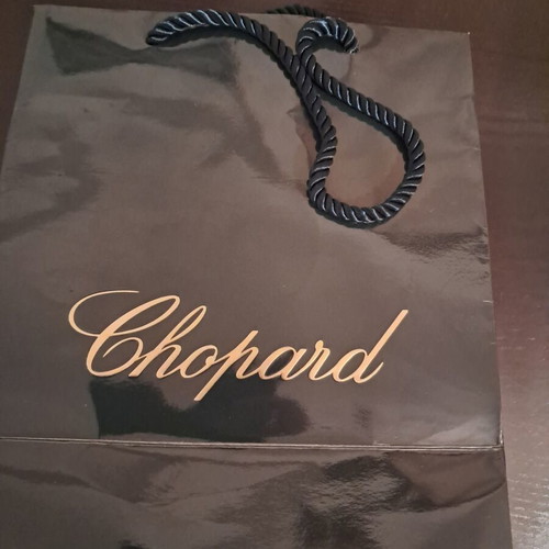 Chopard paper gift luxury bags, like new, pack of 2 dark blue-black