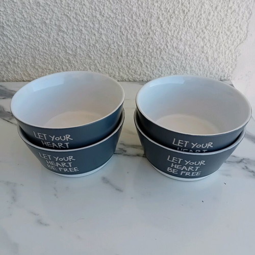 Pet bowls new, ceramic, pack of 4