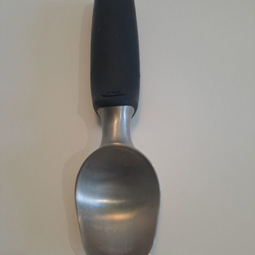 OXO Good Grips ice cream scoop used, stainless steel