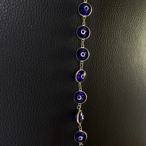 Silver bracelet 925 with matakia new, blue and silver