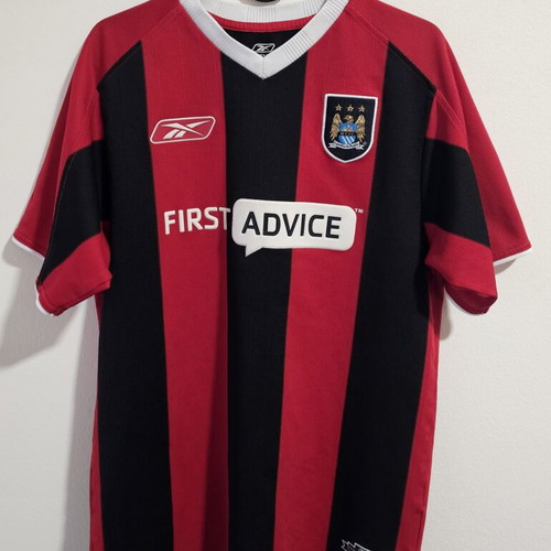 Manchester City 2003-04 Reebok Away Football Jersey M like new, authentic