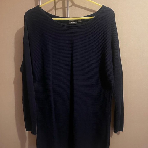 Knitted dress fine knit medium like new, blue