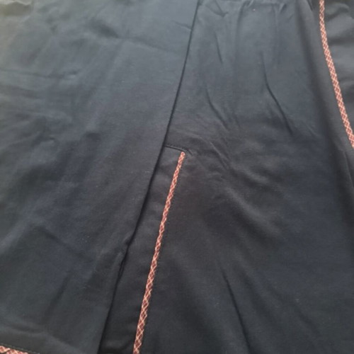 Men's robe S navy blue like new, thin cotton