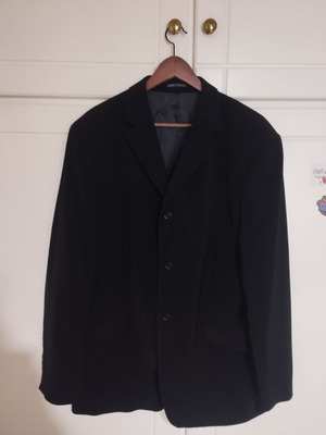 Gruppo Quattro men's jacket black like new, size 58