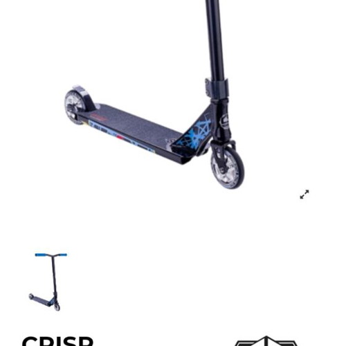 Crisp Inception used three-channel scooter, blue and black