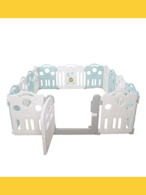 Crown Playpen 180x200x70cm like new, plastic, 12 panels
