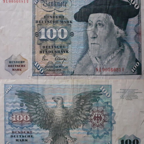 Γερμανία 100 μάρκα 1980 τραπεζογραμμάτιο μεταχειρισμένο, συλλεκτικό