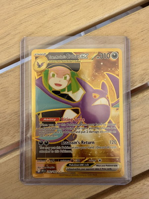Pokemon TCG Team Rocket’s Crobat ex Gold Hyper Rare NM