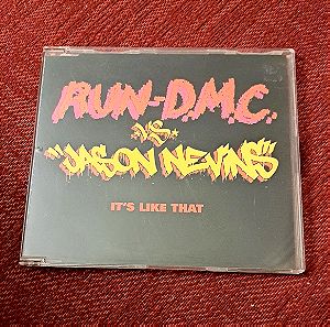 RUN DMC Vs JASON NEVINS - IT'S LIKE THAT 3 TRACK CD SINGLE - HIP HOP