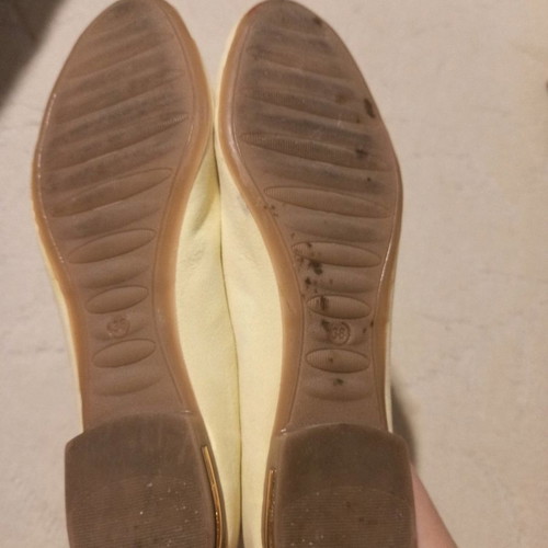 Suede moccasins like new, size 38, yellow