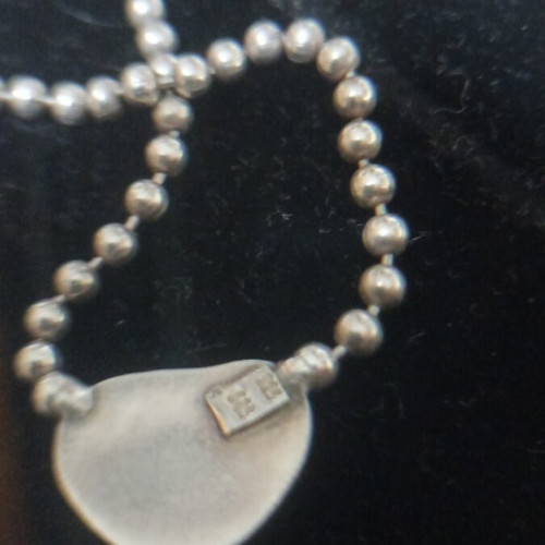 Necklace from 925 silver and 585 gold, 14K like new