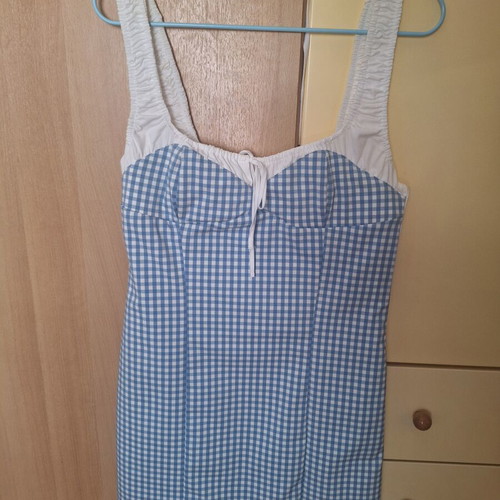 Zara dress size S, white and blue