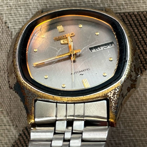 Seiko 5 Automatic wristwatch, silver
