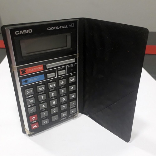 Casio Data-Call 50 calculator used with case