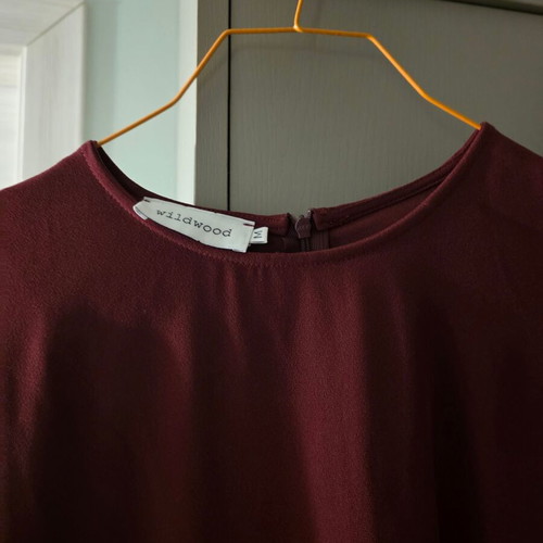Wild Wood Midi Dress like new, burgundy, 3/4 sleeve, loose fit
