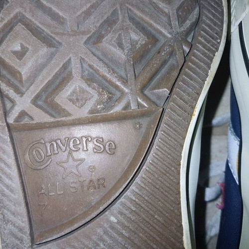 Converse All Star leather used, unisex, size 40, blue
