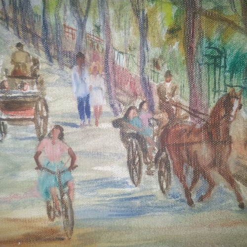 Painting Peripatos used without frame