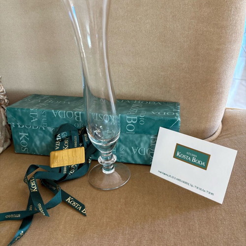 Kosta Boda Small Vintage Vase 22.5 cm New in Original Packaging