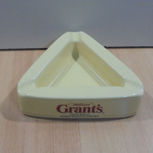 Grant's Scotch Whisky old promotional ceramic ashtray used