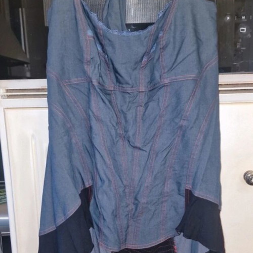 Denim blouse plus size L like new, blue by Mat Fashion