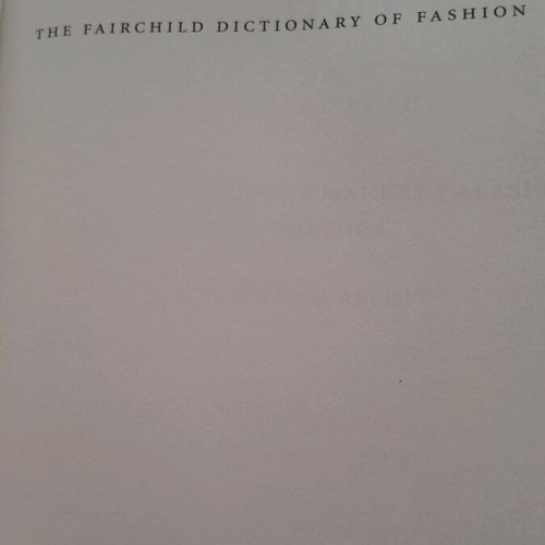 Dictionary of Fashion The Fairchild new