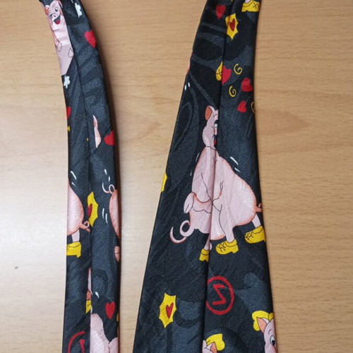 Tie 100% silk new, handmade, black