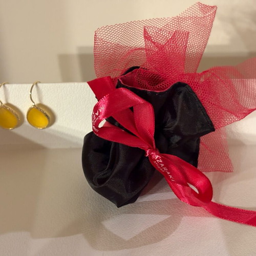 Anna Maria Mazaraki women's gold-plated 24K earrings like new, yellow