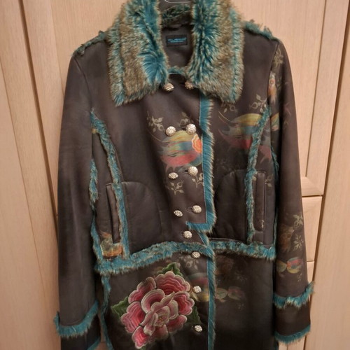 Custo Barcelona coat like new, size M, blue and brown