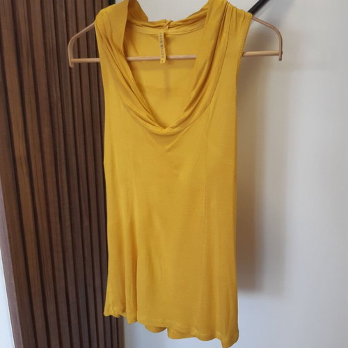 Karen Millen mustard yellow tank top