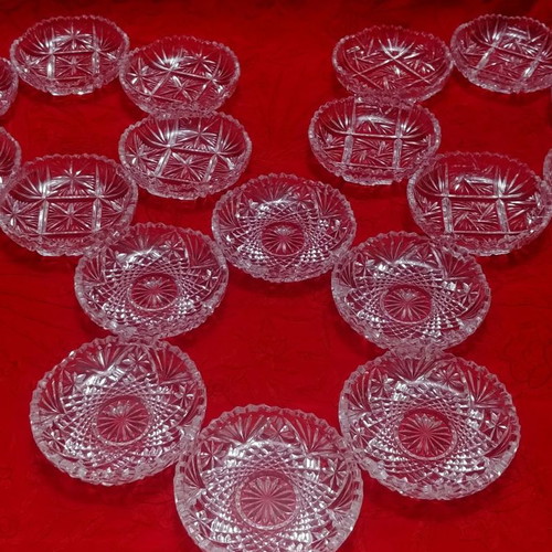 Tritschler Winterhalder Bleikristall Germany 60' set of 6 dessert spoon plates new