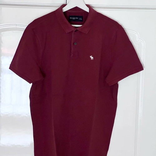 Abercrombie & Fitch men's polo used, size XL, red