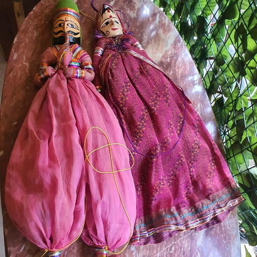 Indian couple dolls like new, 68cm man and 58cm woman