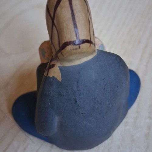 Ceramic figure by N Kourtzis from Agiasos Lesvos, used