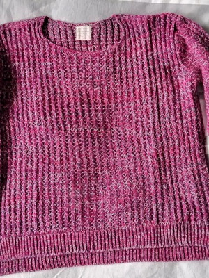 Zara knitted sweater used, multicolor purple, size S-M