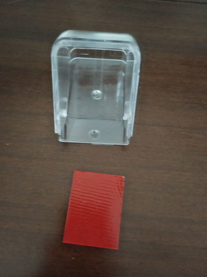 Waterproof Protective Cover for Doorbell used, transparent
