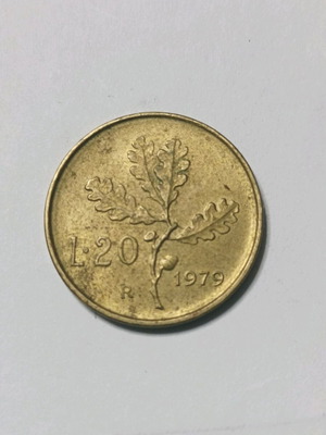 Νόμισμα 20 λιρέτες Ιταλίας 1979 μεταχειρισμένο