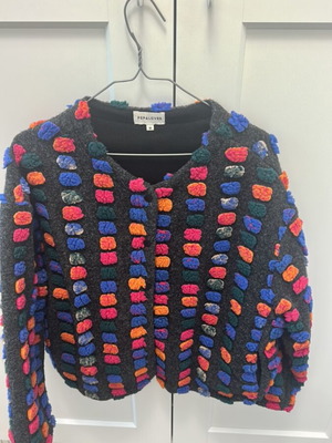 Pepaloves fleece jacket medium, like new, multicolor
