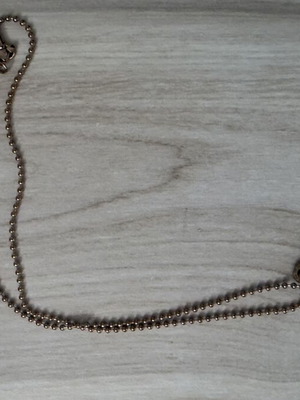 Folli Follie necklace heart with white daisies pink gold like new