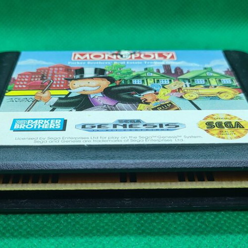 Monopoly Sega Genesis game used, original, puzzle simulation