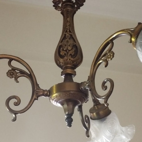Vintage Brass Chandelier 3-light | Genuine Brass | Custom Order