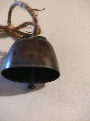 Retro iron bell with bronze color, new, crystal clear sound for horses sheep cows