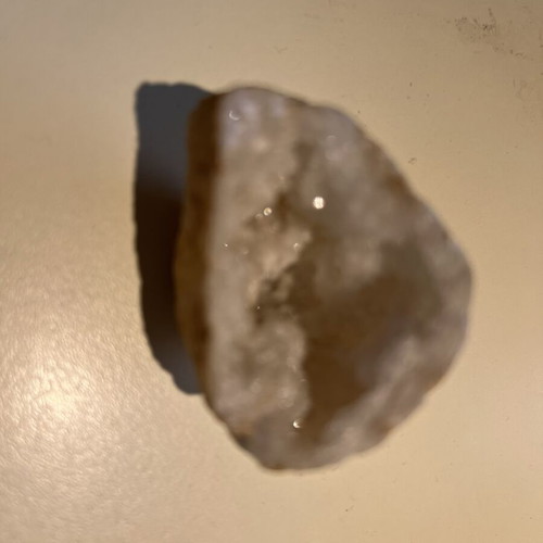 Quartz geode used with bright white color
