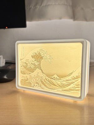 3D Printed Lithophane Decorative Lamp new with LED