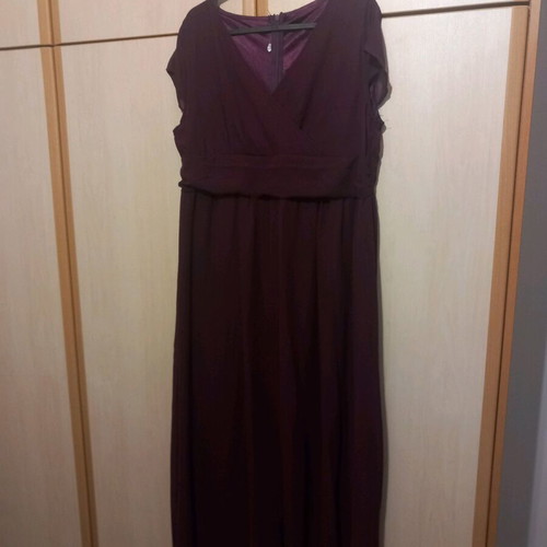 Purple long dress like new, size XL