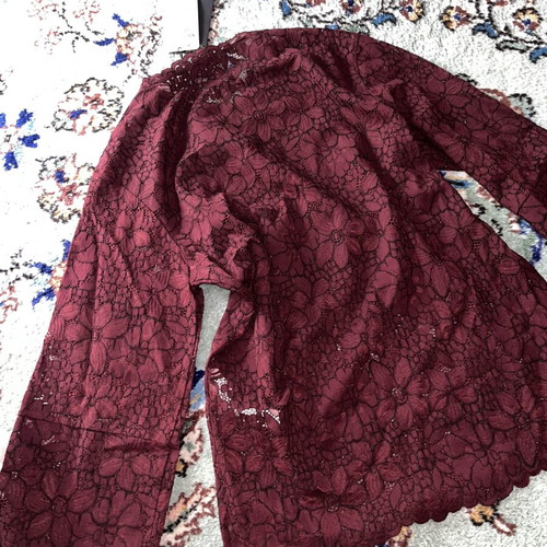 Zara women's blouse new, cotton blend, red, sizes XS/S