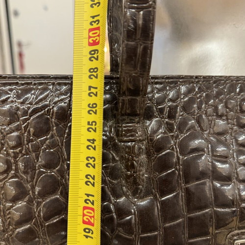 Kem leather shoulder bag, brown, vintage